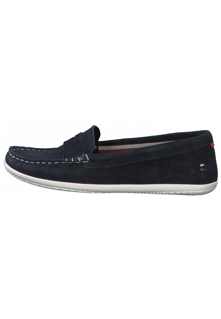 s.Oliver Slipper Leder Navy - surf4shoes