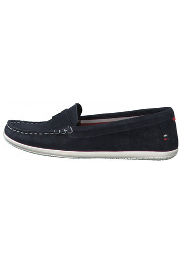 s.Oliver Slipper Leder Navy - surf4shoes