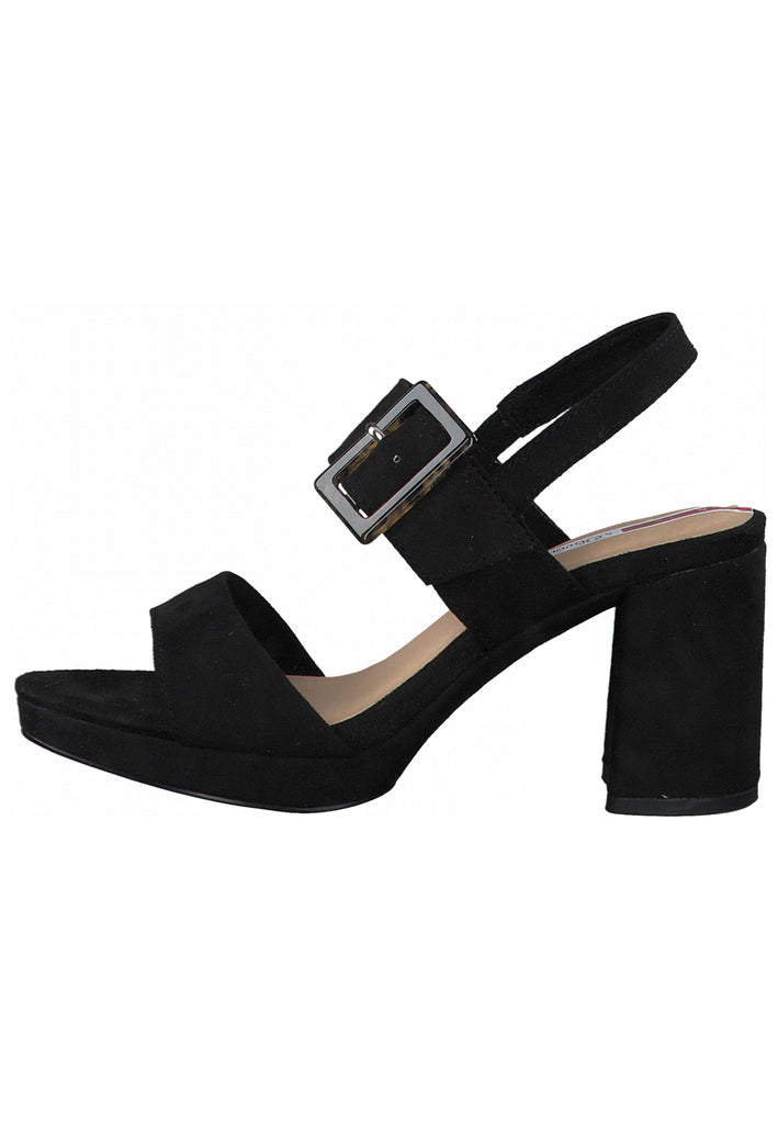 s.Oliver Sandalen Textil Schwarz - surf4shoes