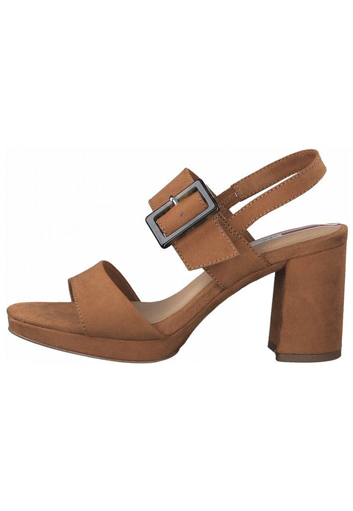 s.Oliver Sandalen Textil Cognac - surf4shoes
