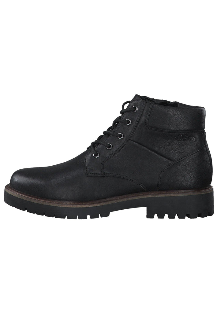 s.Oliver Stiefelette Leder Schwarz - surf4shoes