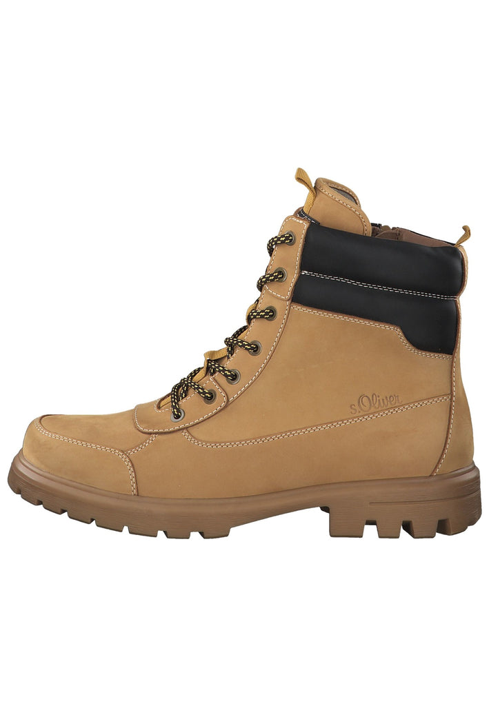 s.Oliver Stiefelette Leder/Textil Corn - surf4shoes