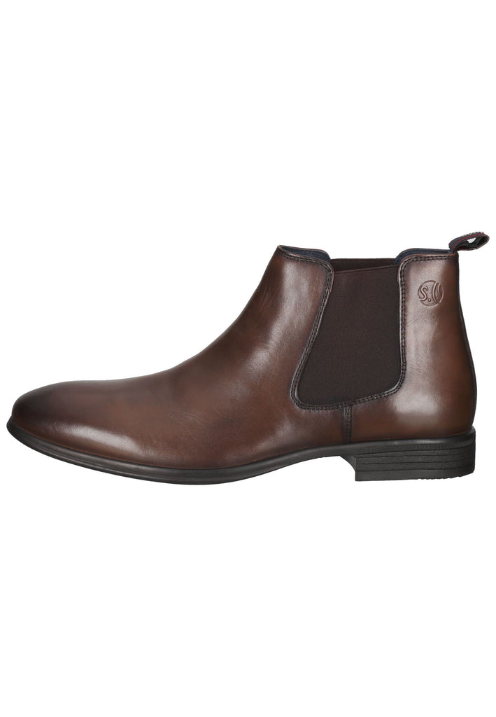 s.Oliver Stiefelette Leder Cognac - surf4shoes