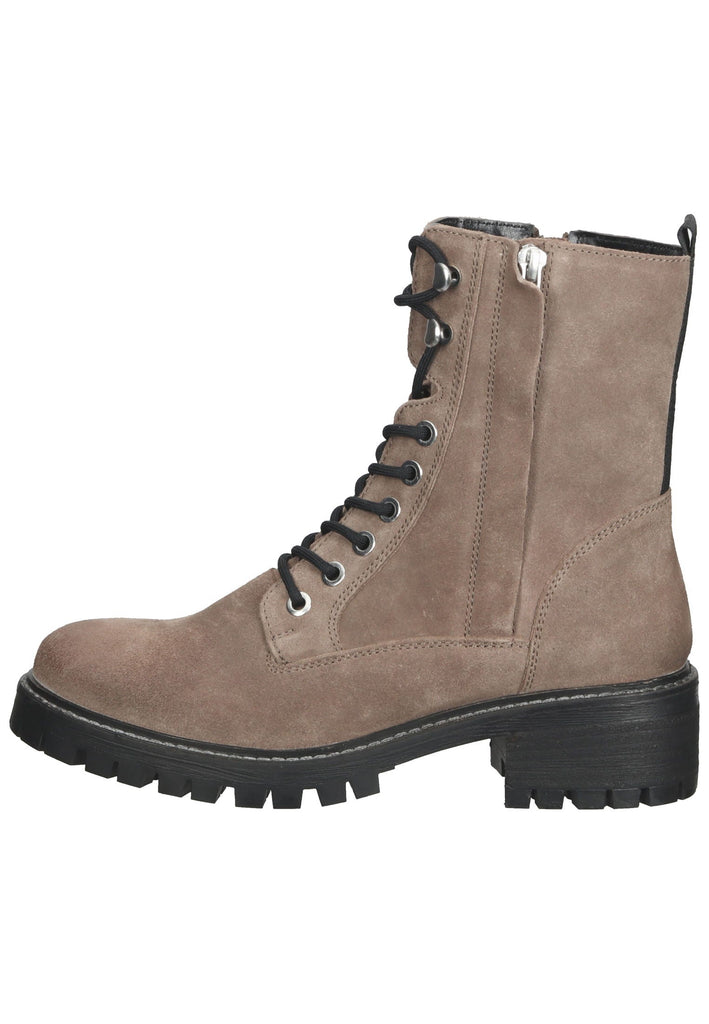 s.Oliver Stiefelette Leder Taupe - surf4shoes