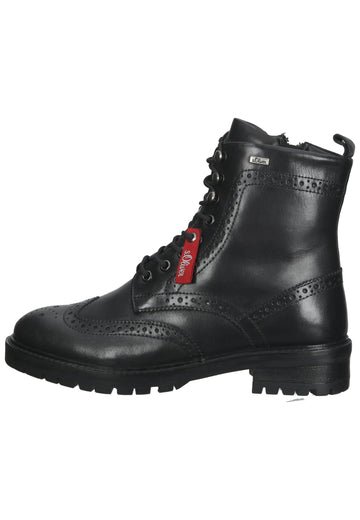 s.Oliver Stiefelette Leder Schwarz - surf4shoes