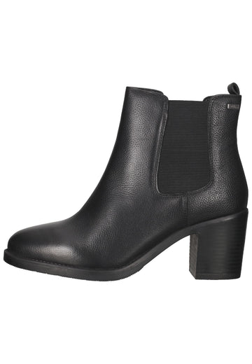 s.Oliver Stiefelette Leder Schwarz - surf4shoes