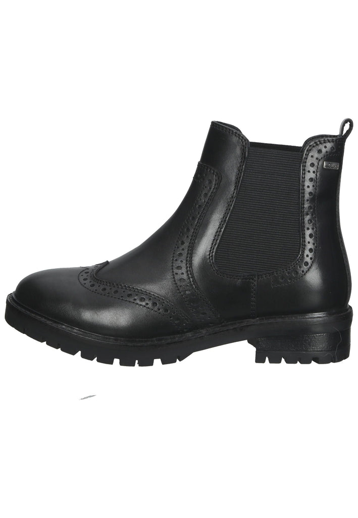 s.Oliver Stiefelette Leder Schwarz - surf4shoes