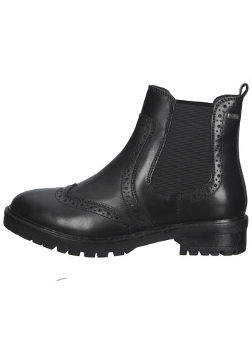 s.Oliver Stiefelette Leder Schwarz - surf4shoes