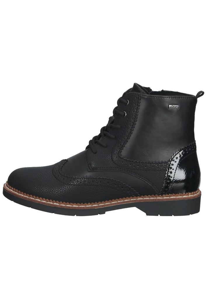 s.Oliver Stiefelette Lederimitat Schwarz - surf4shoes