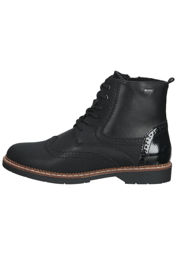 s.Oliver Stiefelette Lederimitat Schwarz - surf4shoes