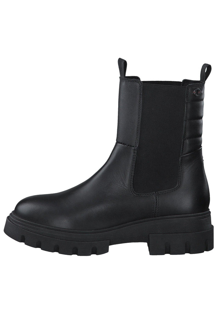 s.Oliver Stiefelette Leder Schwarz - surf4shoes
