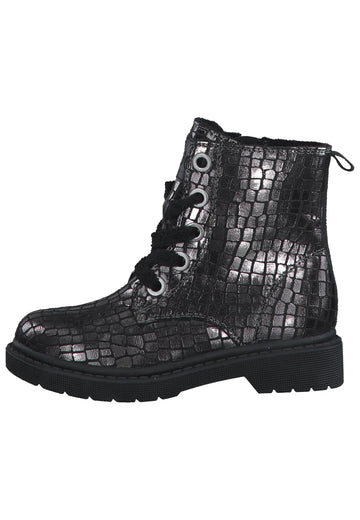 s.Oliver Stiefelette Textil Pewter - surf4shoes