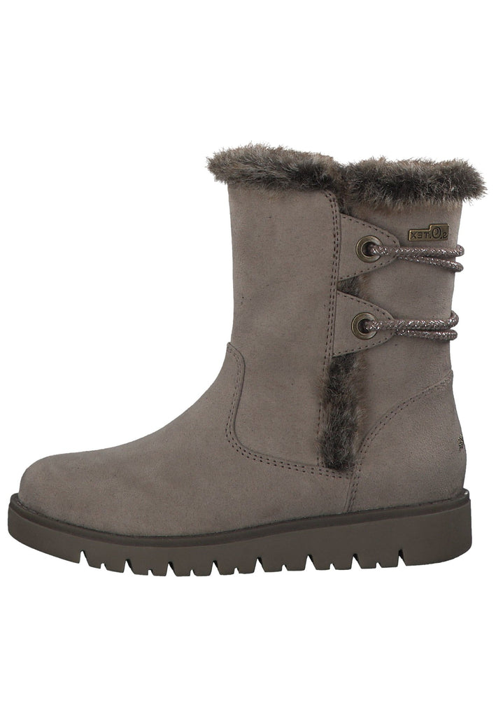 s.Oliver Stiefel Textil Taupe - surf4shoes