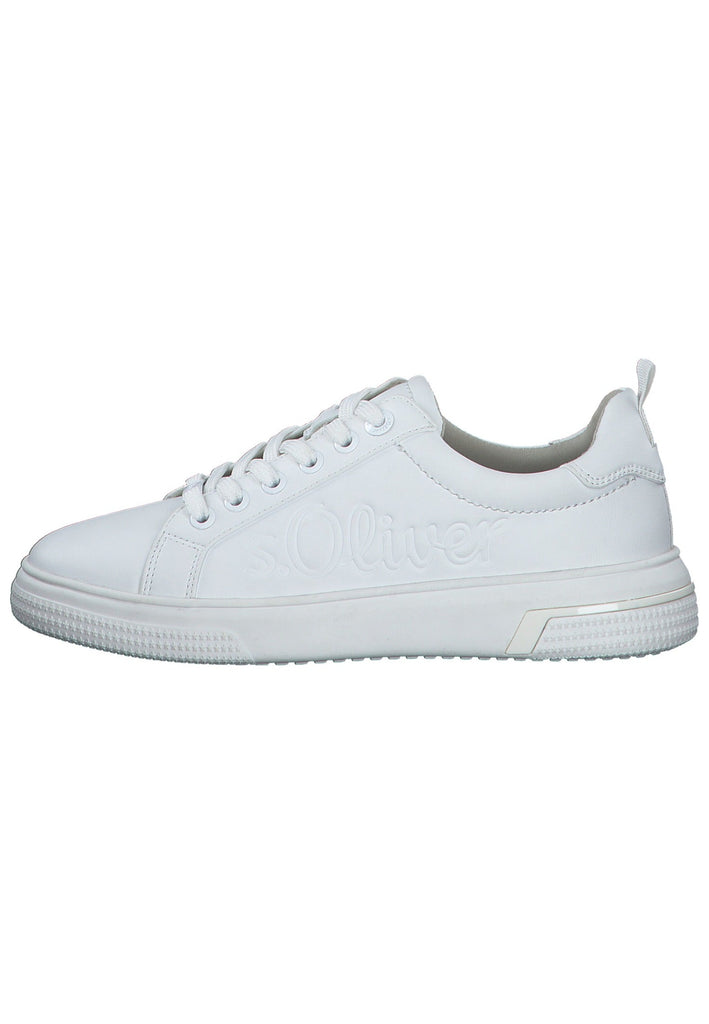 s.Oliver Sneaker Lederimitat Weiß - surf4shoes
