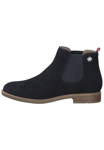 s.Oliver Stiefelette Textil Navy - surf4shoes