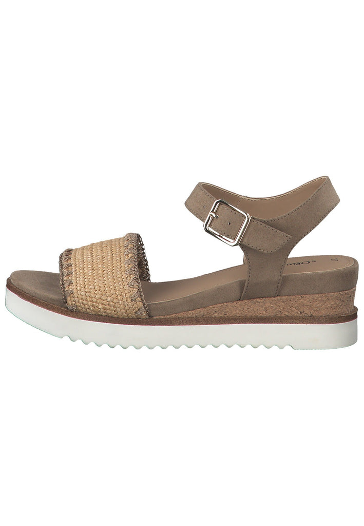 s.Oliver Sandalen Textil Taupe - surf4shoes