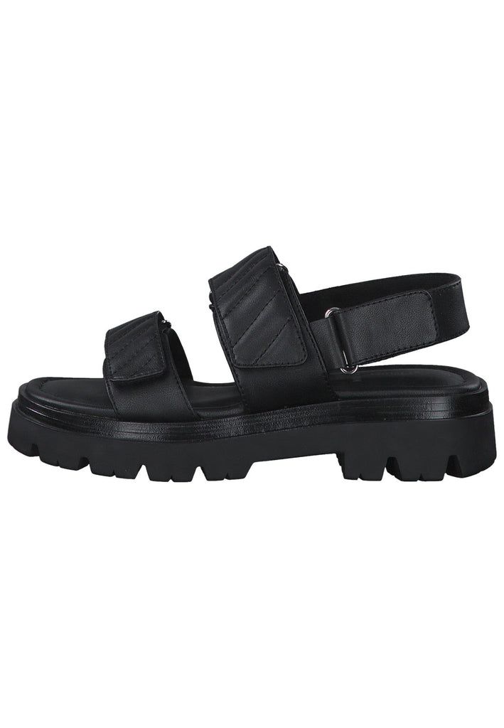 s.Oliver Sandalen Lederimitat Schwarz - surf4shoes