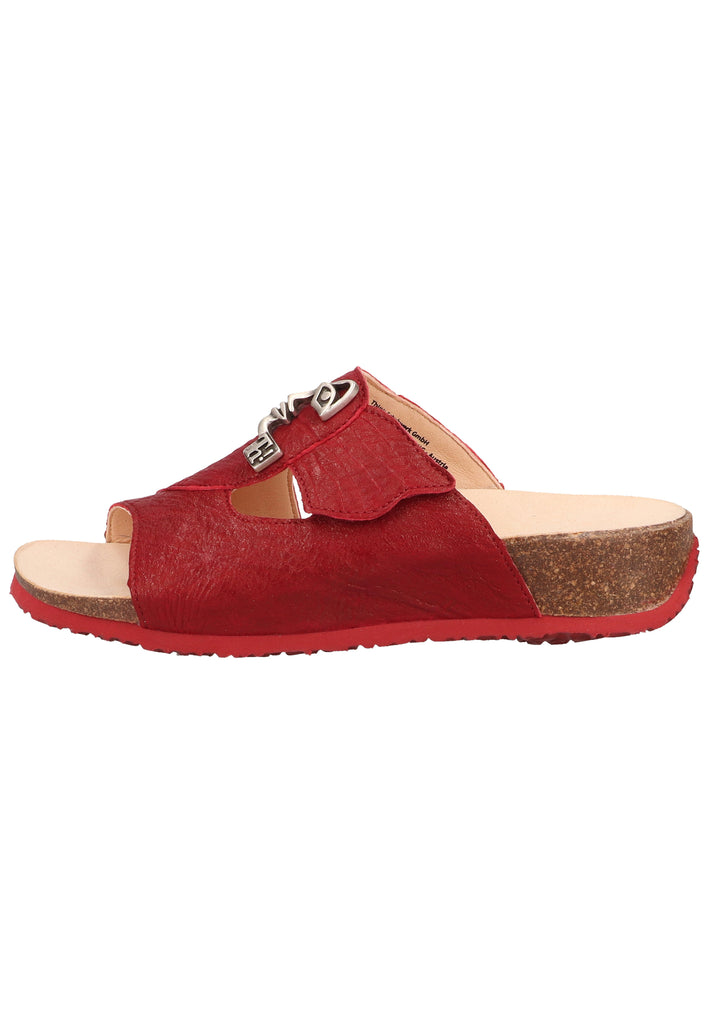 Think! Pantoletten Glattleder Cherry - surf4shoes