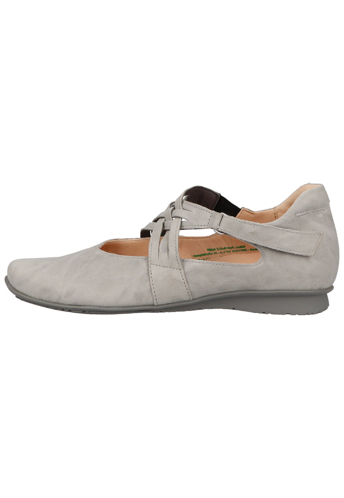 Think! Ballerinas Leder Hellgrau - surf4shoes
