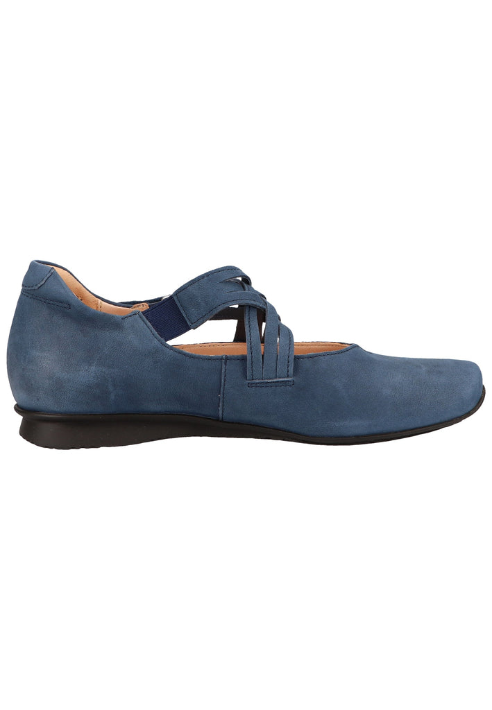 Think! Ballerinas Leder Saphir - surf4shoes