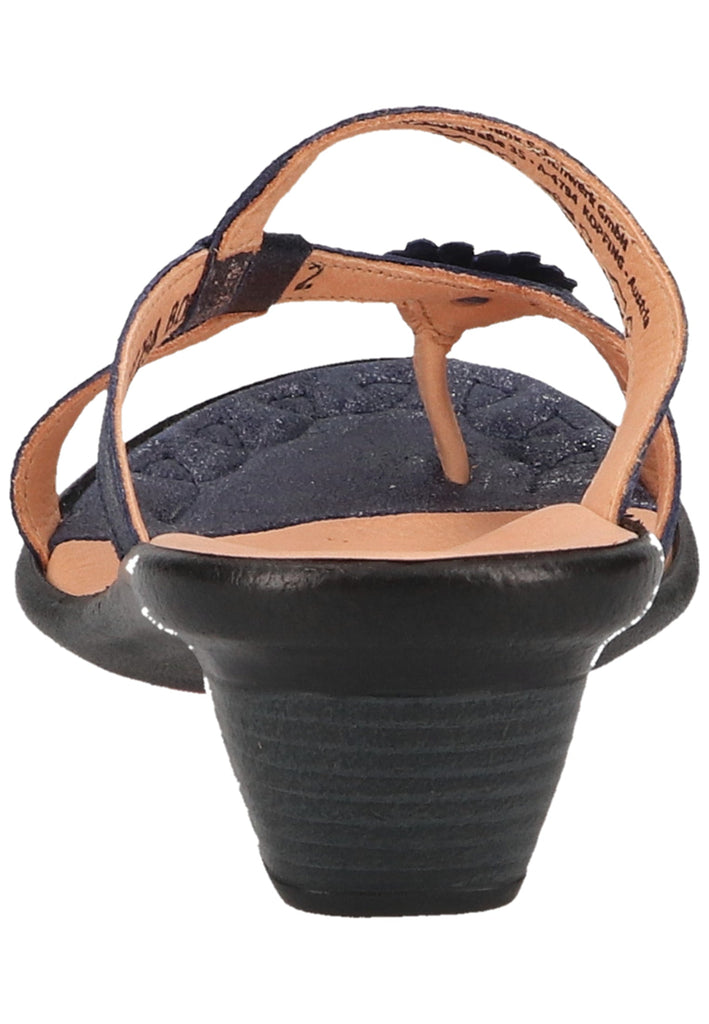 Think! Zehensteg Leder Dunkelblau - surf4shoes