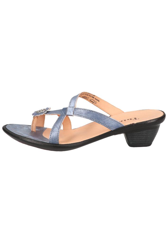 Think! Zehensteg Leder Blau - surf4shoes