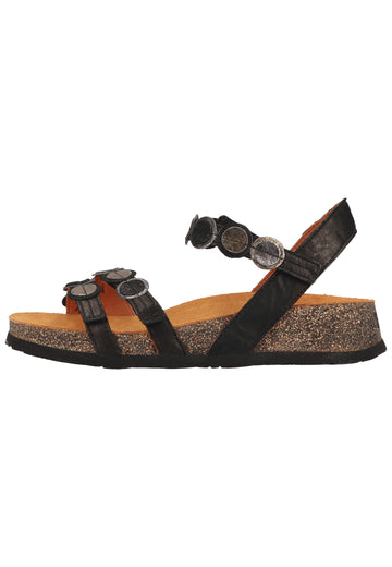Think! Sandalen Glattleder Schwarz - surf4shoes