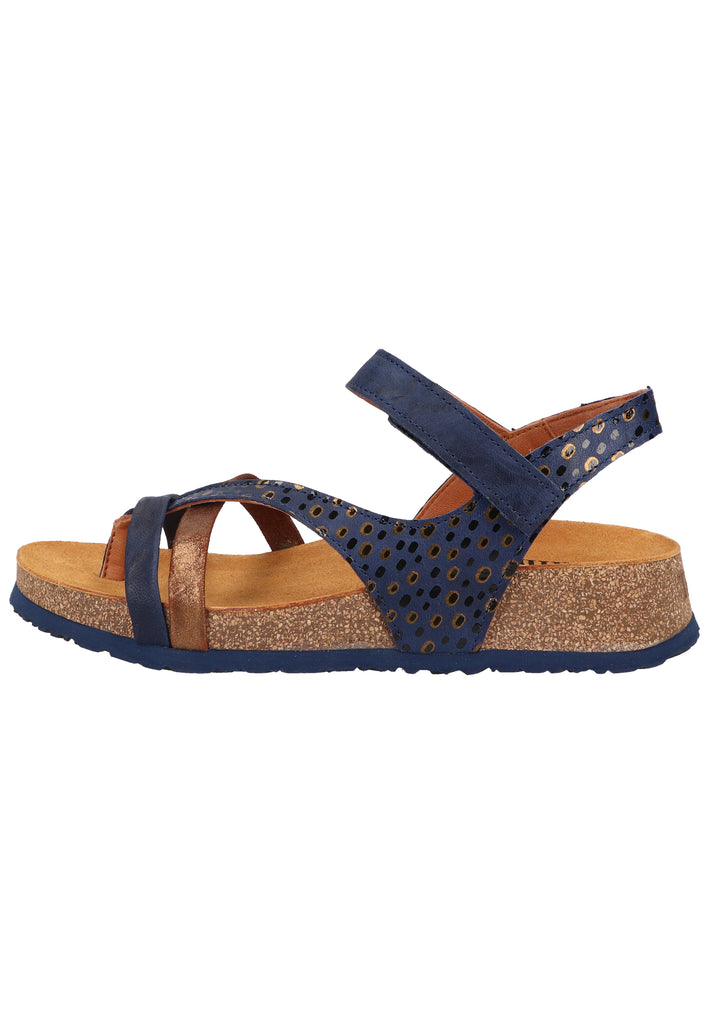 Think! Sandalen Glattleder Blau - surf4shoes