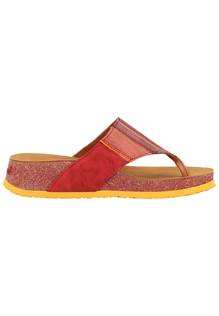 Think! Zehensteg Glattleder Rot - surf4shoes