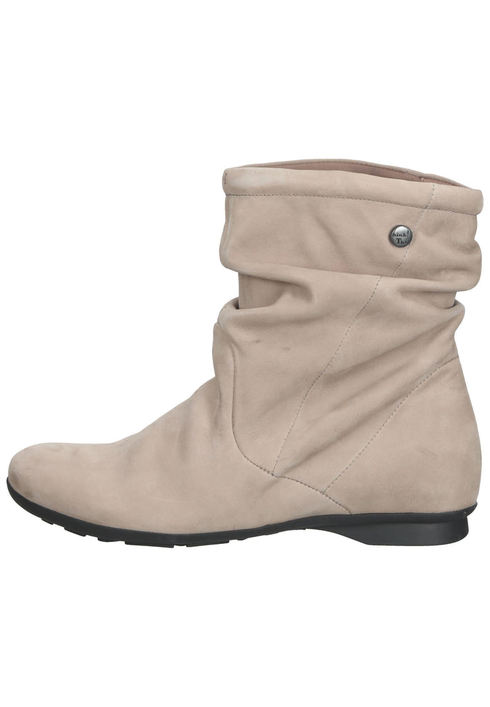 Think! Stiefelette Nubukleder Beige - surf4shoes