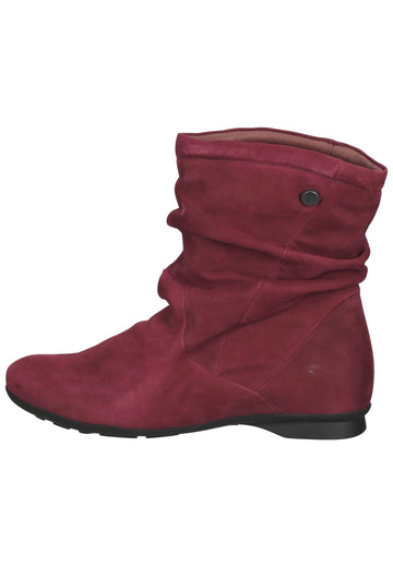 Think! Stiefelette Nubukleder Rot - surf4shoes