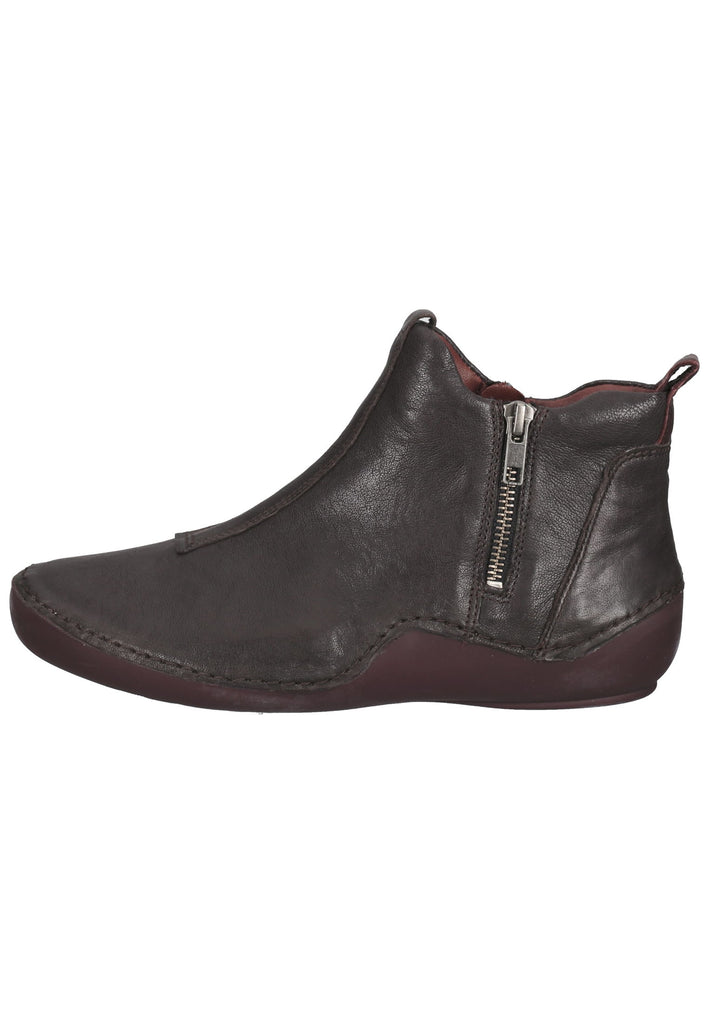 Think! Stiefelette Nappaleder Schwarz/Grau - surf4shoes