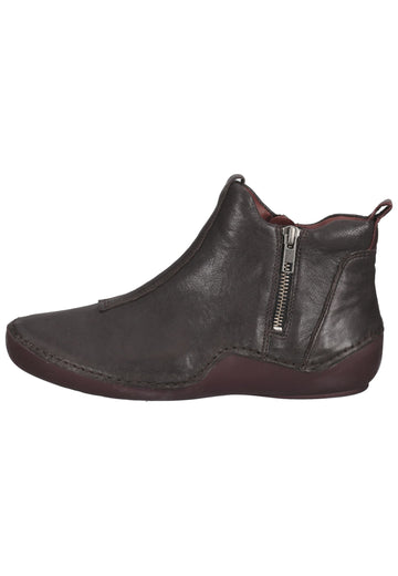 Think! Stiefelette Nappaleder Schwarz/Grau - surf4shoes