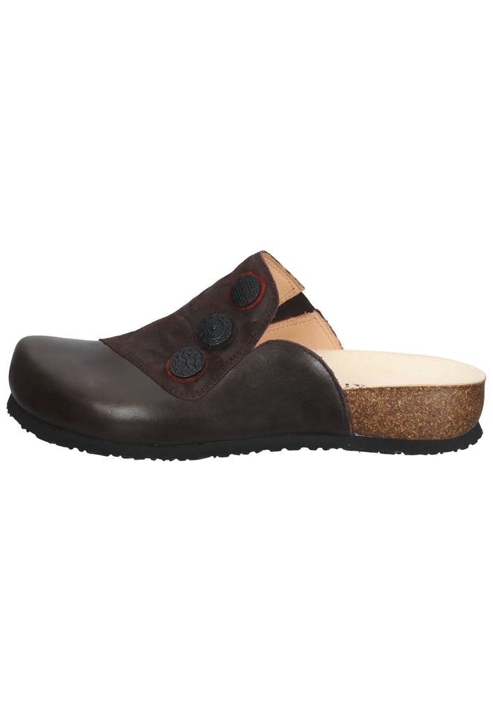 Think! Pantoletten Leder Mocca - surf4shoes