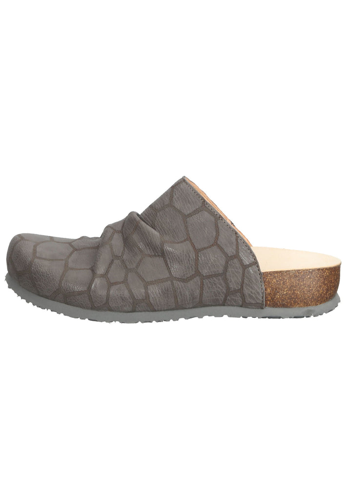 Think! Pantoletten Leder Taupe - surf4shoes