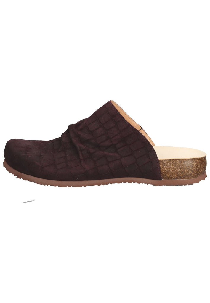Think! Pantoletten Veloursleder Vino - surf4shoes