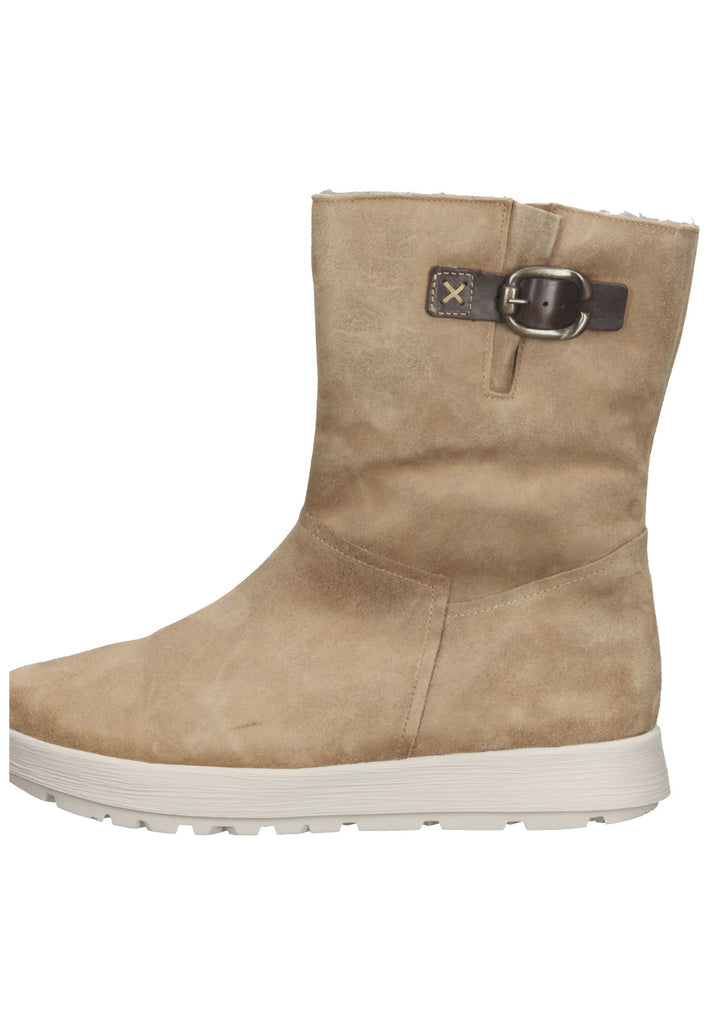 Think! Stiefel Veloursleder Taupe Warmfutter - surf4shoes