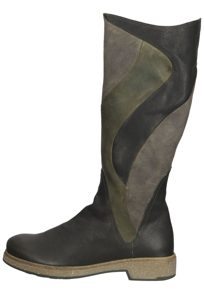 Think! Stiefel Veloursleder Olive - surf4shoes
