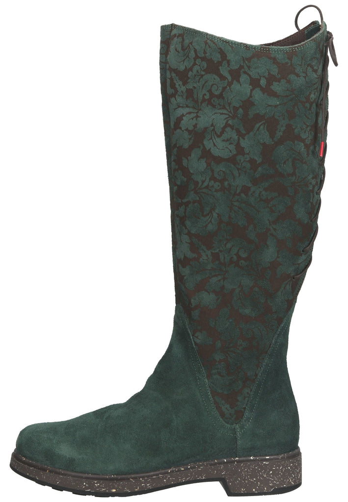 Think! Stiefel Veloursleder/Textil Schwarz/Türkis - surf4shoes