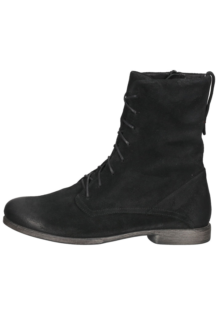 Think! Stiefelette Veloursleder Schwarz - surf4shoes