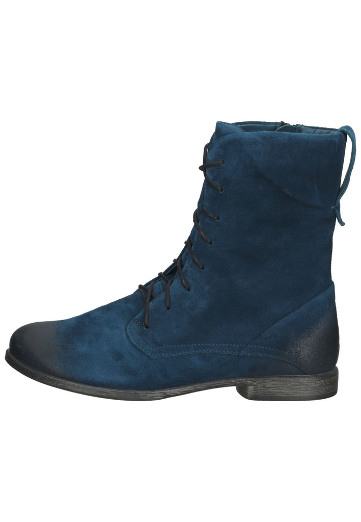 Think! Stiefelette Veloursleder Petrol - surf4shoes