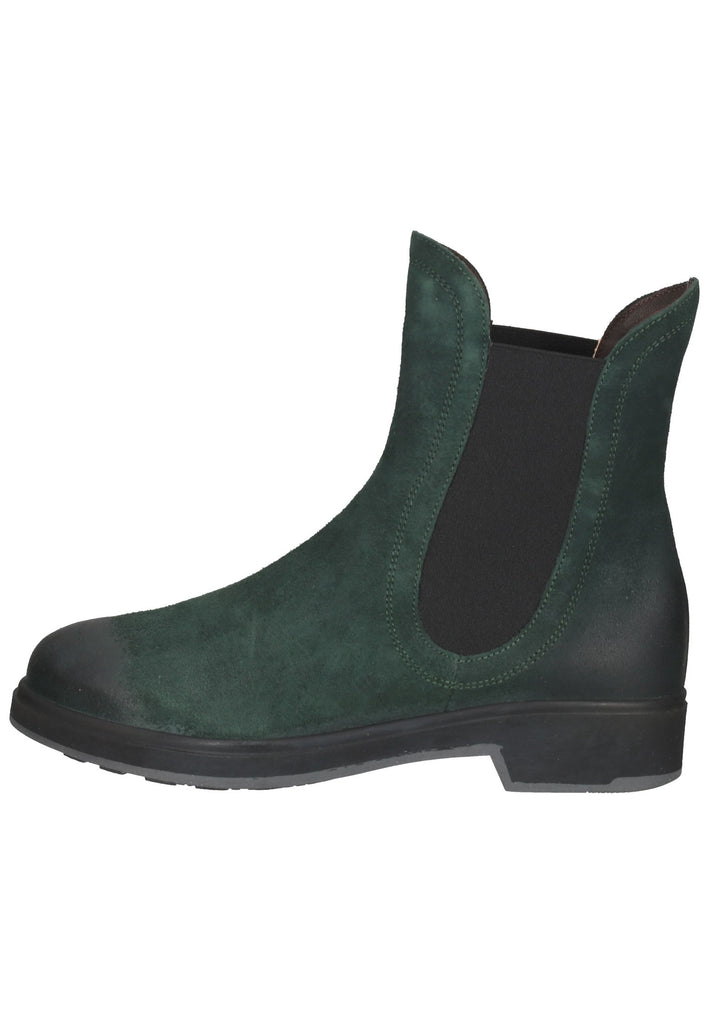 Think! Stiefelette Veloursleder Dunkelgrün - surf4shoes