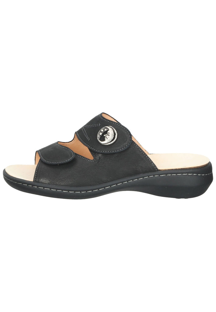 Think! Pantoletten Glattleder Schwarz - surf4shoes