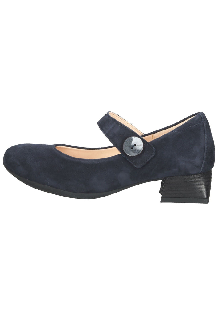 Think! Pumps Veloursleder Dunkelblau - surf4shoes