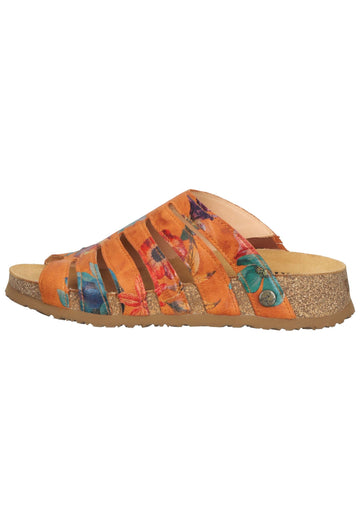 Think! Pantoletten Glattleder Orange - surf4shoes