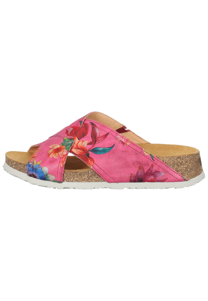 Think! Pantoletten Glattleder Pink - surf4shoes