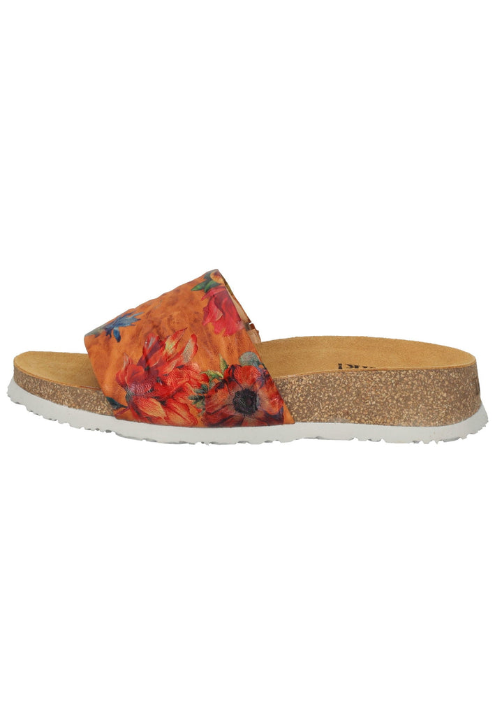 Think! Pantoletten Glattleder Orange - surf4shoes