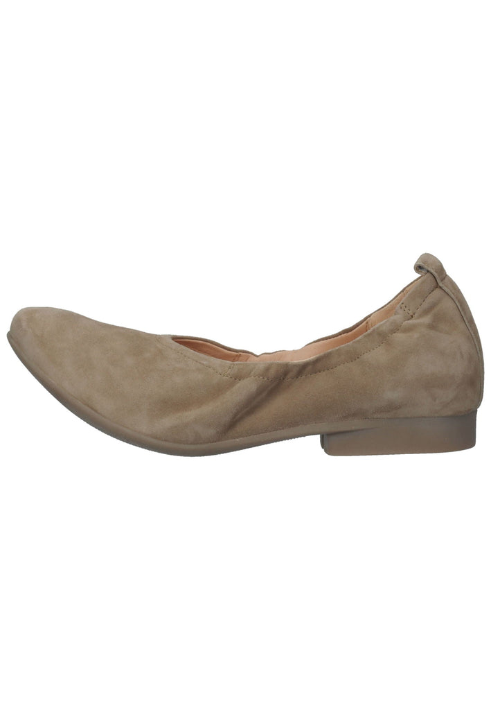 Think! Ballerinas Veloursleder Beige - surf4shoes
