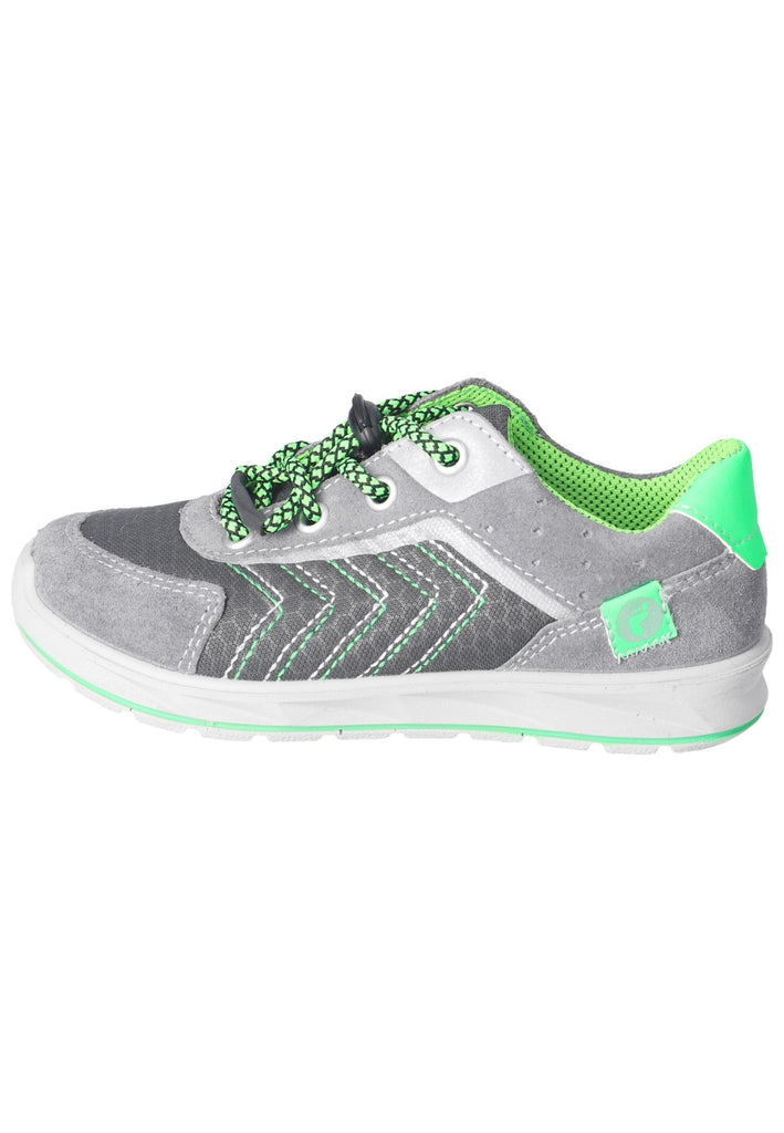 Ricosta Sneaker Leder/Textil Grau/Grün - surf4shoes