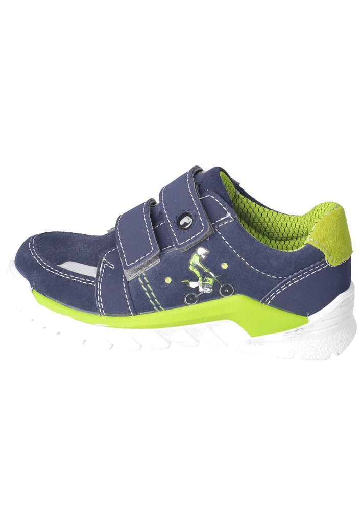 Ricosta Sneaker Leder/Textil Dunkelblau/Grün - surf4shoes